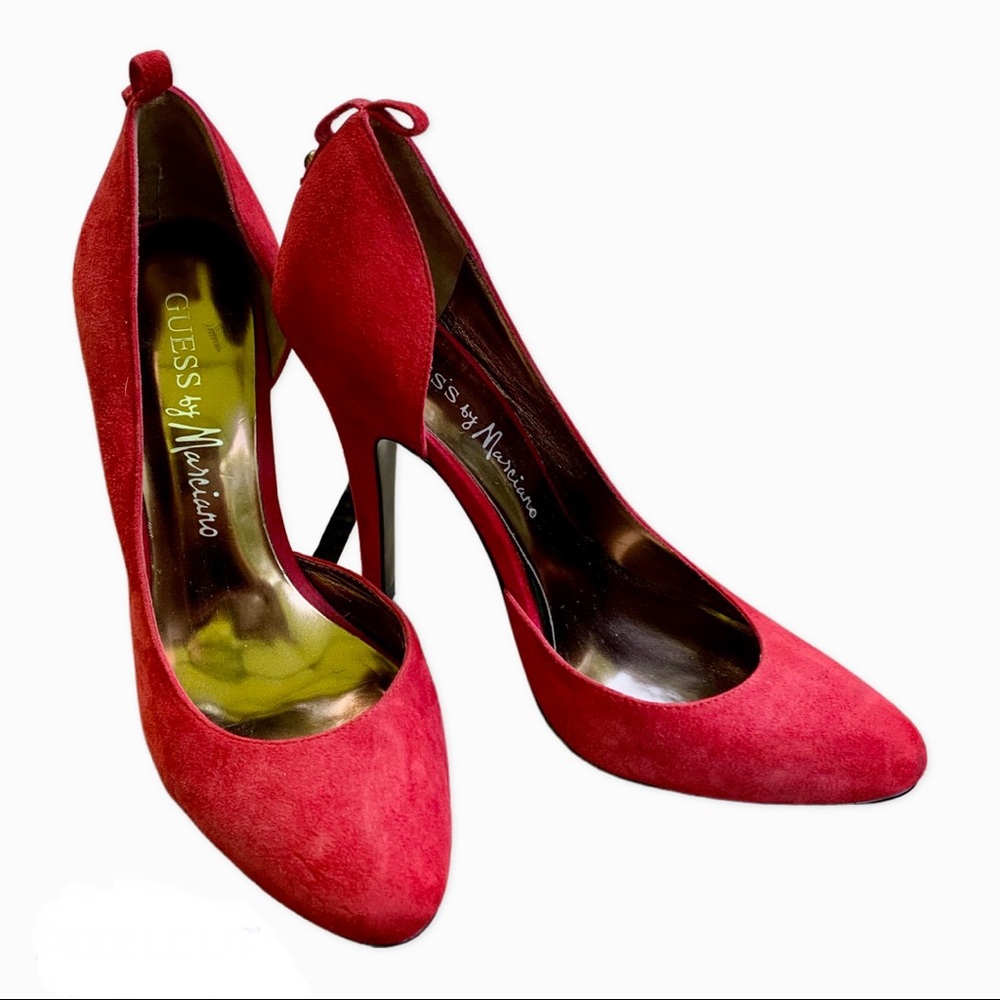Guess by Marciano Red Suede Pump -Size 7
